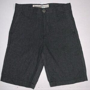 Distortion Boys‎ Sz 8 Coal Gray Bermuda Polyester Shorts (K)
